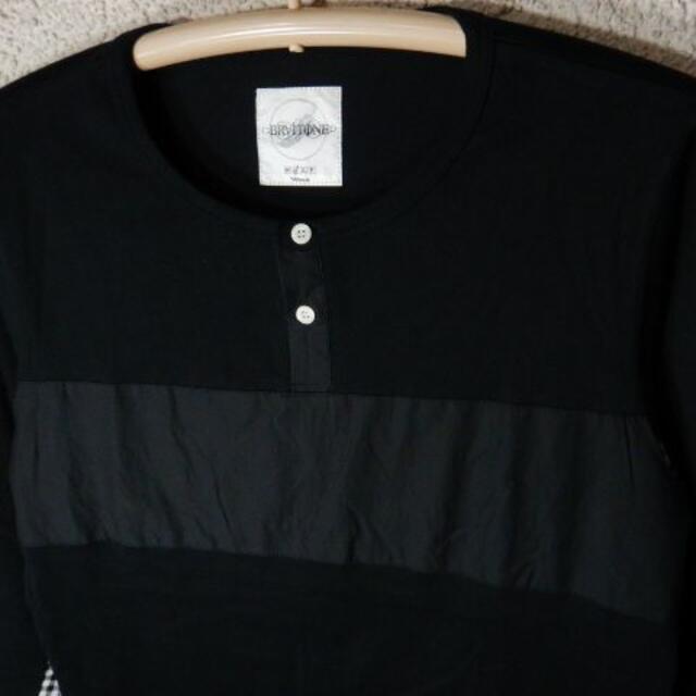 BRAITONE(ブライトン)のo3180　ブライトン　日本製　７分　ヘンリーネック　切替　tシャツ メンズのトップス(Tシャツ/カットソー(七分/長袖))の商品写真