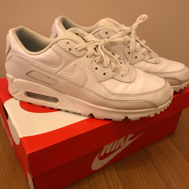 スニーカーAIR MAX 90 LTR US10 28cm ホワイト　レザー　エアマックス