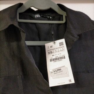 ザラ(ZARA)のお値下げ　新品　シャツワンピース(ひざ丈ワンピース)