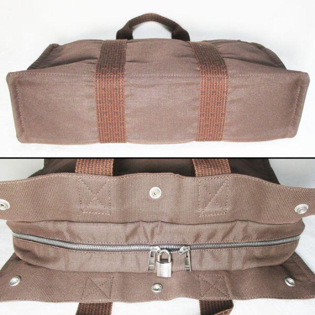 HERMES エルメス エールラインMM トートバッグ ブラウン HERMES エルメス エールラインMM トートバッグ ブラウン