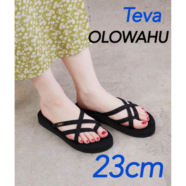 Teva(テバ)の☆えみる様専用1/2☆teva テバオロワフ　23cm   ブラック　新品未使用 レディースの靴/シューズ(サンダル)の商品写真