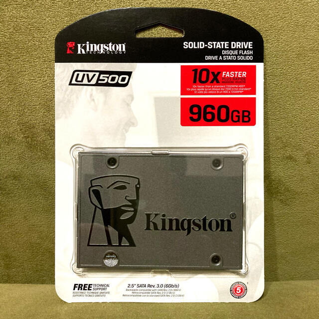 PC/タブレット【新品未開封】Kingston SSD 960GB