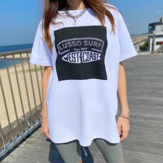 パタゴニア(patagonia)のサーファーカップルに　LUSSO SURF スクエアロゴTシャツ　Sサイズ☆(Tシャツ(半袖/袖なし))