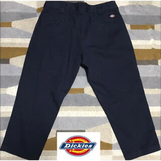 ディッキーズ(Dickies)の定番大人気　デッキーズ　7分丈パンツ　W32 ネイビー(ワークパンツ/カーゴパンツ)