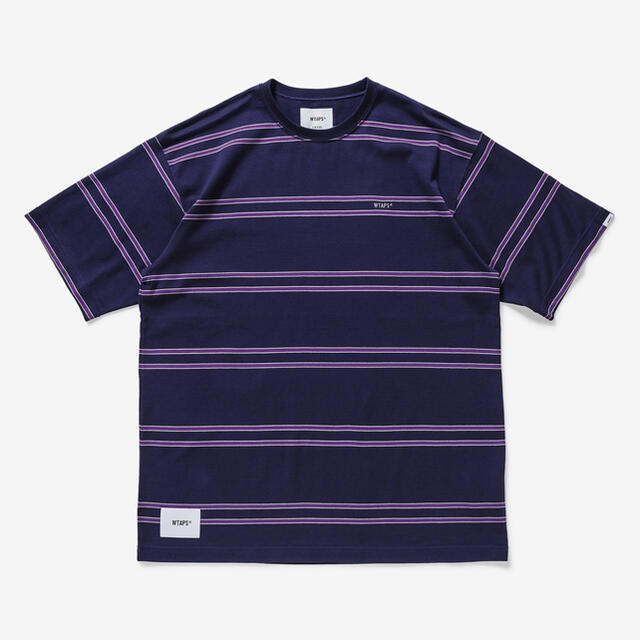 21SS WTAPS JAM 02 SS Tシャツ PURPLE L ボーダー