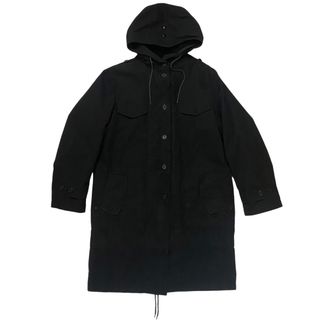 ヘルムートラング(HELMUT LANG)のHELMUT LANG ヘルムートラング 本人期 モッズ コート ジャケット 黒(モッズコート)