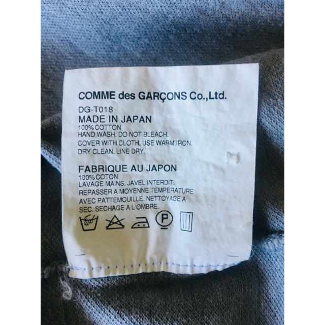 COMME des GARCONS(コムデギャルソン)の【良品★メンズM】コムデギャルソンオム ドゥ グレー 予備ボタン付き ポロシャツ メンズのトップス(ポロシャツ)の商品写真