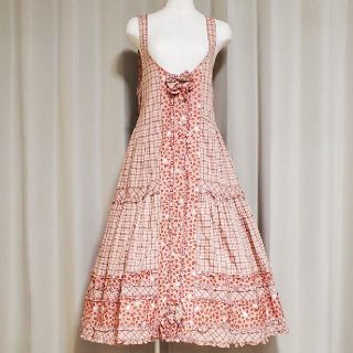 ピンクハウス(PINK HOUSE)のピンクハウスコレンション いちご エプロンワンピース(その他)