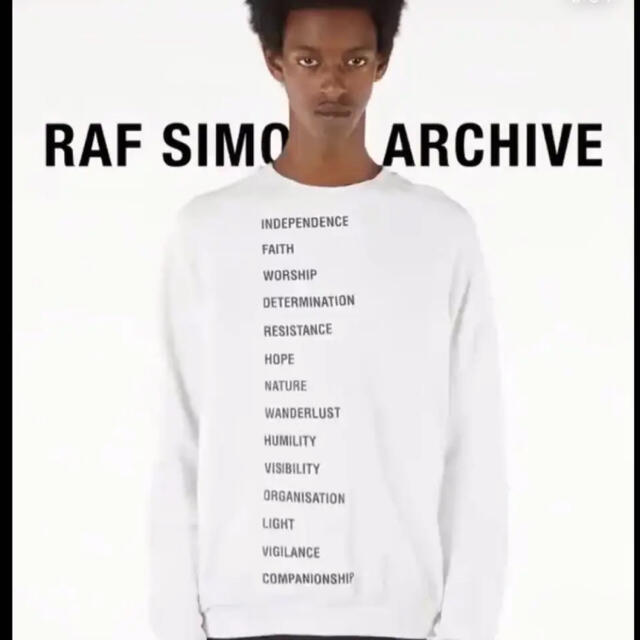 １着でも送料無料 RAF SIMONS - ラフシモンズ アーカイブ スウェット