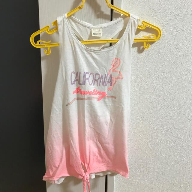 ZARA(ザラ)のZARAタンクトップ キッズ/ベビー/マタニティのキッズ服女の子用(90cm~)(Tシャツ/カットソー)の商品写真