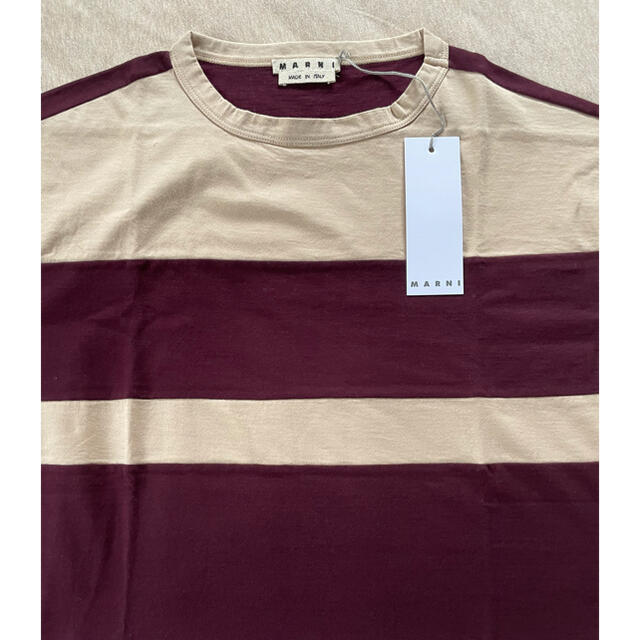 Marni(マルニ)の48新品 MARNI メンズ ボーダー Tシャツ 半袖 カットソー マルニ メンズのトップス(Tシャツ/カットソー(半袖/袖なし))の商品写真