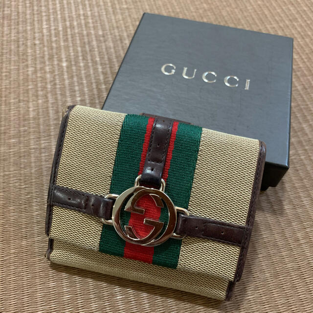 Gucci(グッチ)の最終お値下げいたしました。GUCCI 二つ折り財布 レディースのファッション小物(財布)の商品写真