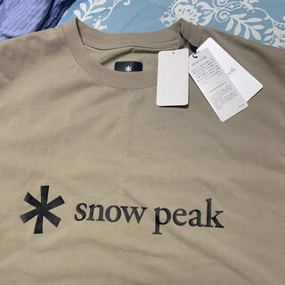 スノーピーク(Snow Peak)のスノーピーク SNOW PEAK 限定レア希少Tシャツ新品ベージュXL(Tシャツ/カットソー(半袖/袖なし))