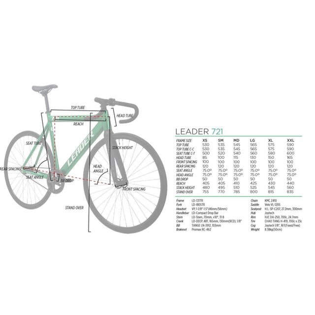 leader bike 721tr ブラック M フレームのみ オムニウム www ...