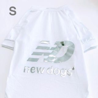 ☆新品☆新作NewDogsニュードッグスSサイズ犬服春夏用Tシャツペット服白銀☆(ペット服/アクセサリー)