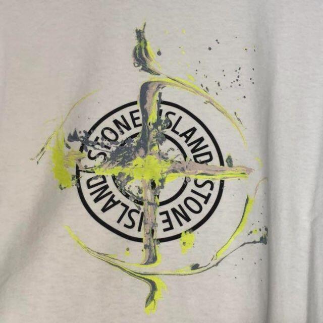 STONE ISLAND(ストーンアイランド)のSTONE ISLAND コンパスペインティング 半袖Tシャツ Lサイズ メンズのトップス(Tシャツ/カットソー(半袖/袖なし))の商品写真