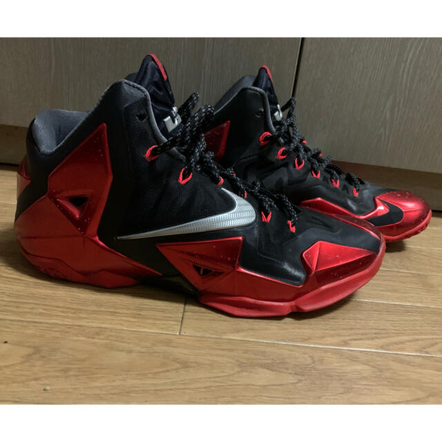 NIKE - 【中古】NIKE LEBRON XI BLACK RED ナイキ レブロン11 の通販