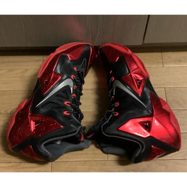 NIKE - 【中古】NIKE LEBRON XI BLACK RED ナイキ レブロン11 の通販