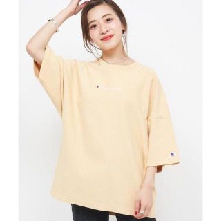 チャンピオン(Champion)の新品 Champion リバースウィーブ ガーメントダイ ロゴ刺繍 Tシャツ　M(Tシャツ(半袖/袖なし))