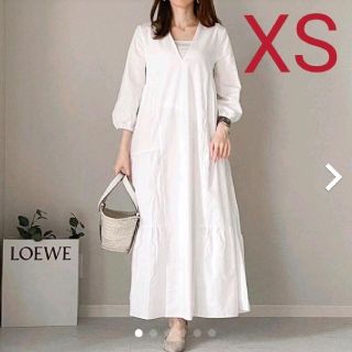 ザラ(ZARA)の新品タグ付　コットンパネルワンピース　XS ZARA(ロングワンピース/マキシワンピース)