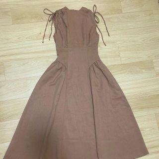 L'Or ロル 楫真梨子 かじまり Drawstring Dress ワンピース