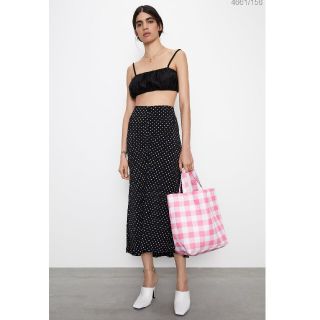 ザラ(ZARA)のザラ　ドットスカート　XSサイズ(ロングスカート)