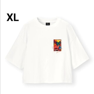 ジーユー(GU)のGU 　蜷川実花　クロップドグラフィックT(Tシャツ(半袖/袖なし))