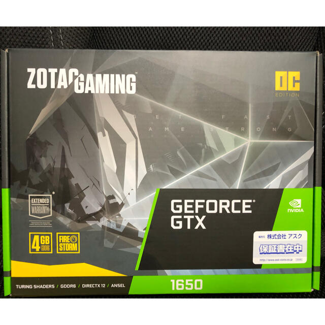 ZOTAC GAMING GeForce GTX 1650 4GBPC/タブレット | woo.furniture