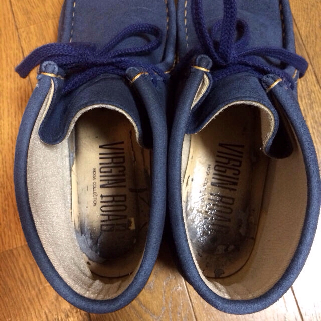 値下げ‼︎スウェード BLUEブーツ レディースの靴/シューズ(ブーツ)の商品写真