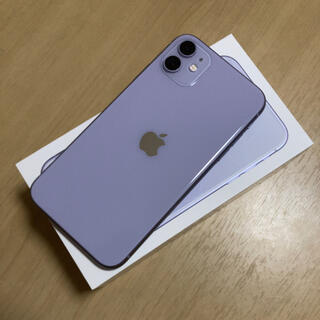 アップル(Apple)のiPhone11 本体 パープル 128GB(スマートフォン本体)