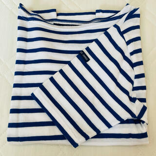 セントジェームス(SAINT JAMES)のピリアック　白×コバルトブルー(Tシャツ(半袖/袖なし))