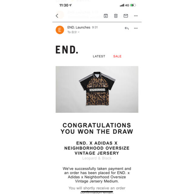 NEIGHBORHOOD(ネイバーフッド)の【 END. × adidas × NEIGHBORHOOD®︎】半袖シャツ メンズのトップス(Tシャツ/カットソー(半袖/袖なし))の商品写真