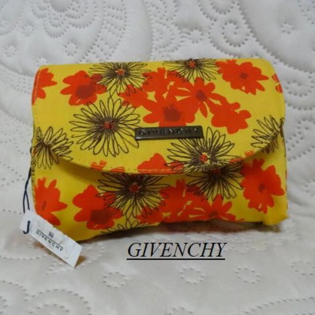 GIVENCHY(ジバンシィ)のタグ付き未使用GIVENCHYジバンシー♡花柄鏡付きお洒落ポーチ レディースのファッション小物(ポーチ)の商品写真