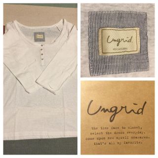 アングリッド(Ungrid)のアングリッド/ヘンリーネックT/美品(Tシャツ/カットソー(七分/長袖))