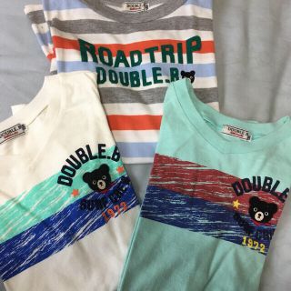 ダブルビー(DOUBLE.B)のわんげ様専用　ダブルビー半袖Ｔシャツ130センチ　140センチ　３枚セット中古品(Tシャツ/カットソー)