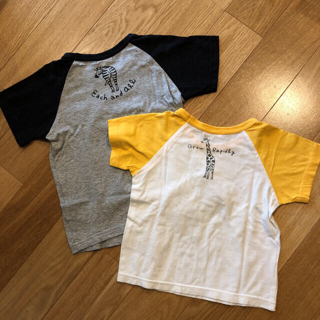 HusHush(ハッシュアッシュ)の動物Tシャツ2点セット キッズ/ベビー/マタニティのキッズ服男の子用(90cm~)(Tシャツ/カットソー)の商品写真