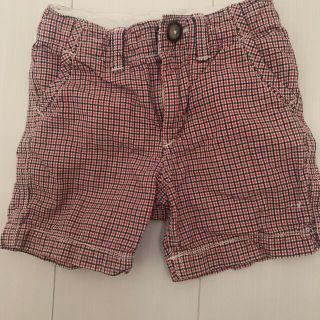 ベビーギャップ(babyGAP)のbaby GAP チェック柄ハーフパンツ　日本サイズ95cm 2Y(パンツ/スパッツ)