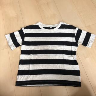 ムジルシリョウヒン(MUJI (無印良品))の無印ボーダーＴシャツ　子供130(Tシャツ/カットソー)