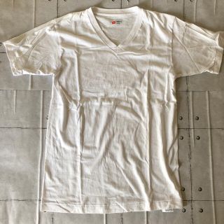 ヘインズ(Hanes)のヘインズ Tシャツ ホワイト Vネック パックT(Tシャツ/カットソー(半袖/袖なし))