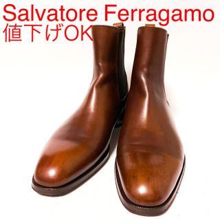 657.Salvatore Ferragamo オリジナーレ サイドゴア 7