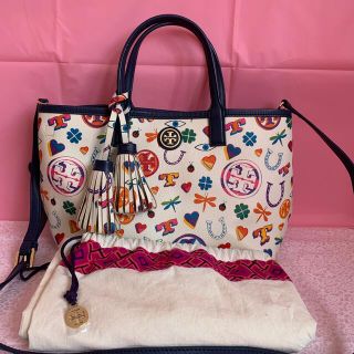 トリーバーチ(Tory Burch)のトリーバーチ　幸運のモチーフ柄ショルダー&ハンドバック♡(ショルダーバッグ)