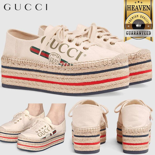 Gucci(グッチ)のソフィア様お取り置きGUCCI エスパドリーユ　正規品　試着のみほぼ未使用 レディースの靴/シューズ(スリッポン/モカシン)の商品写真