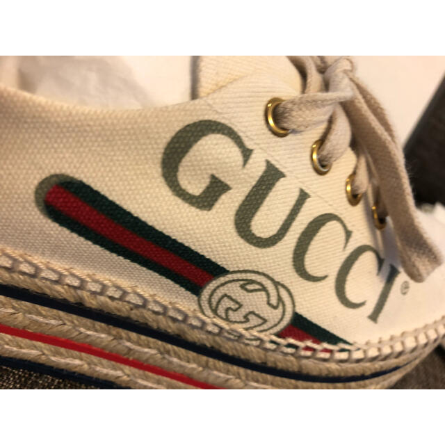 Gucci(グッチ)のソフィア様お取り置きGUCCI エスパドリーユ　正規品　試着のみほぼ未使用 レディースの靴/シューズ(スリッポン/モカシン)の商品写真