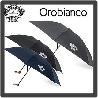 【未使用】Orobianco オロビアンコ 折り畳み傘 無地 傘 60cm 紺(傘)