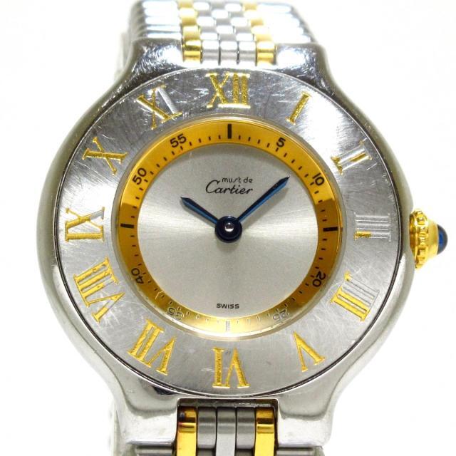 適当な価格 - Cartier カルティエ W10073F4 マスト21SM 腕時計 腕時計