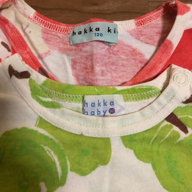 hakka baby(ハッカベビー)のhakka kids&baby りんごチュニック&Tシャツ 120&90 キッズ/ベビー/マタニティのキッズ服男の子用(90cm~)(Tシャツ/カットソー)の商品写真