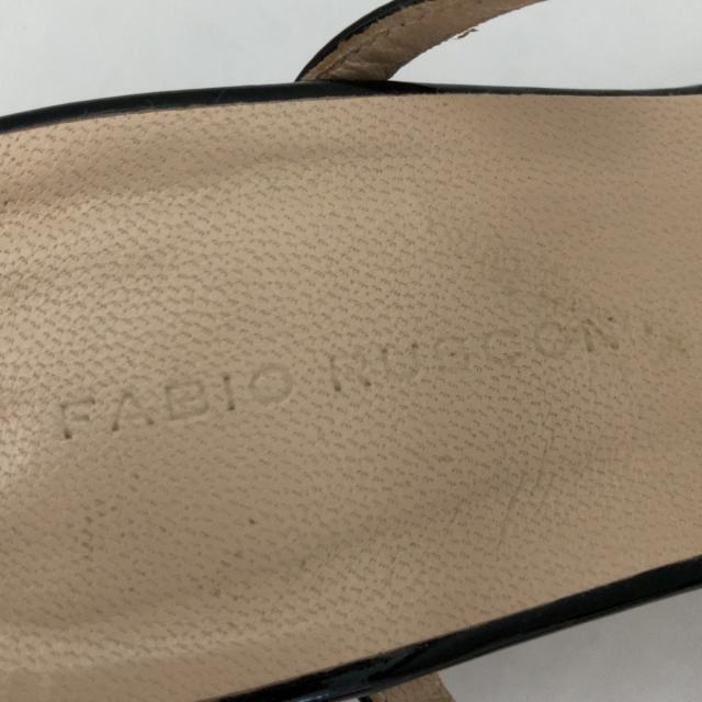 FABIO RUSCONI(ファビオルスコーニ)のファビオルスコーニ サンダル 37 - 黒 レディースの靴/シューズ(サンダル)の商品写真