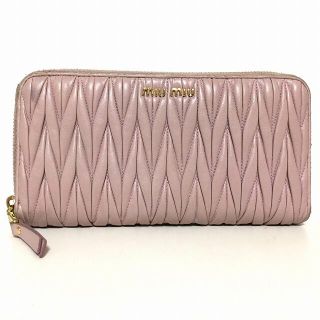 ミュウミュウ(miumiu)のミュウミュウ 長財布 ギャザーウォレット(財布)