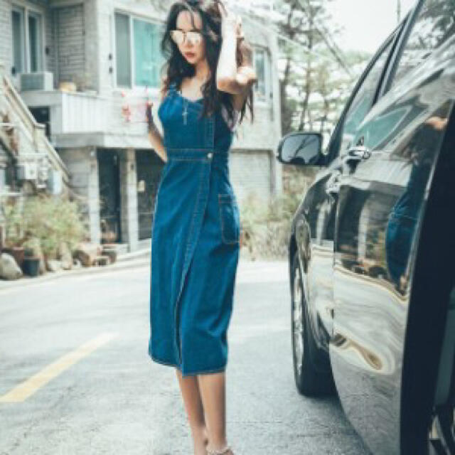 dholic(ディーホリック)のデニム サロペット スカート　韓国 レディースのパンツ(サロペット/オーバーオール)の商品写真