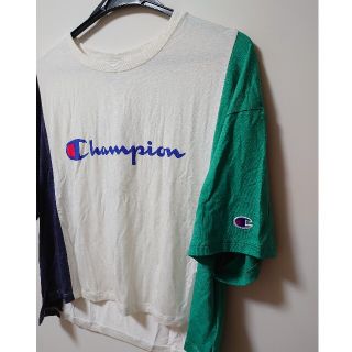 チャンピオン(Champion)の■新品未使用■champion  7分袖  ゆったり 半袖 Tシャツ(Tシャツ(長袖/七分))